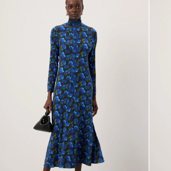 NWT Hunter Bell Kings Hill Dress - Midnight Ikat - Picture 1 of 16